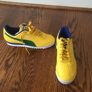 puma roma yellow